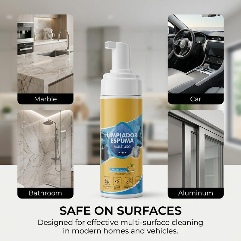 🏆LAATSTE DAG KORTING 59% KORTING🔥4-in-1 Multi-Enzym Schuimreiniger – Dieptereiniging voor Auto, Keuken, Badkamer & Bank