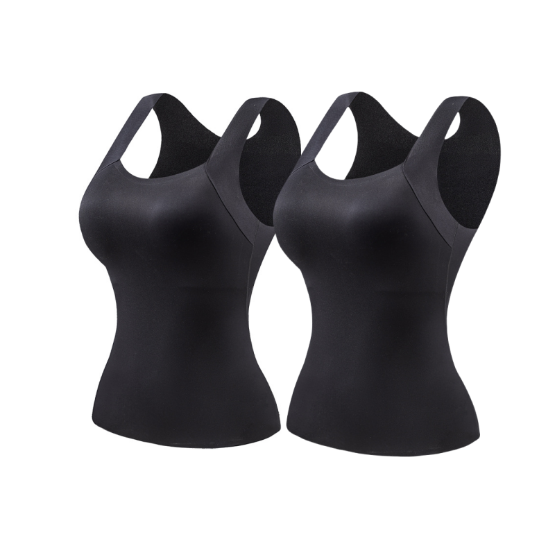 🔥Laatste dag uitverkoop 50% UIT 💐Vrouwen Thermisch Tanktop met U-hals en met Ingebouwde BH
