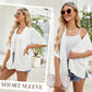 👚 50% RABATT NU! ☀️ Flödande Kortärmad Cardigan – Lättvikt, Andningsbar & Ansträngningslöst Chic – Sommarbasvara 🌿
