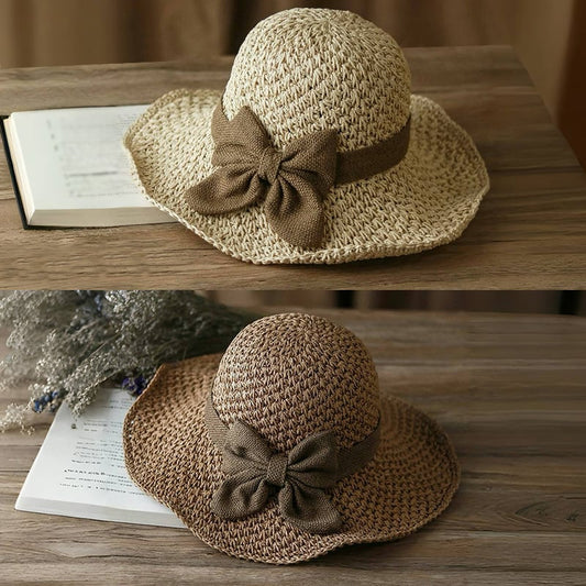 🌸26 nya modeller med fransk rosett 👒 — Luftigt vävt material som skyddar mot solen och får ansiktet att se smalare ut. Justerbar storlek (blåser inte av!) och kan vikas ihop för förvaring 🌊