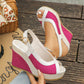 2026 års nyhet🌸 Casual Sandaler med Öppen Tå & Kilklack för Damer 👡– Bekväm Passform, Stabil Sula & Perfekt För En Avslappnad Sommarlook ☀️