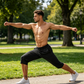 🩳 50% RABATT NU! 🏃 Herr Snabbtorkande Sport Capri Byxor – Stretchiga & Andningsbara med Säkra Dragkedjefickor – Elastisk Midja & Mångsidig Passform 🧘‍♂️