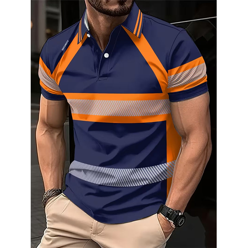 👕 Reflecterend heren-shirt met korte mouwen en hoge zichtbaarheid