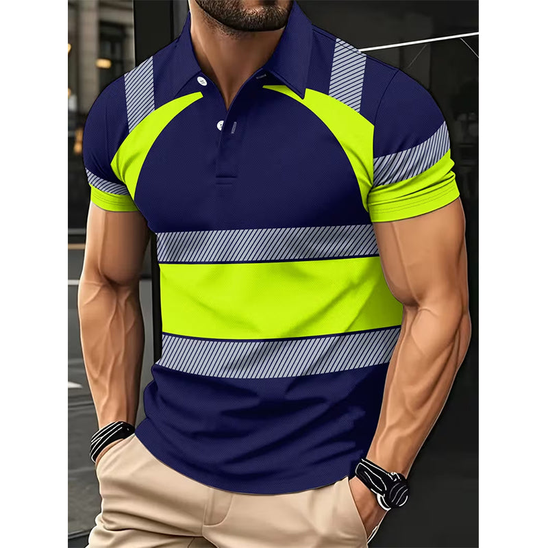 👕 Reflecterend heren-shirt met korte mouwen en hoge zichtbaarheid