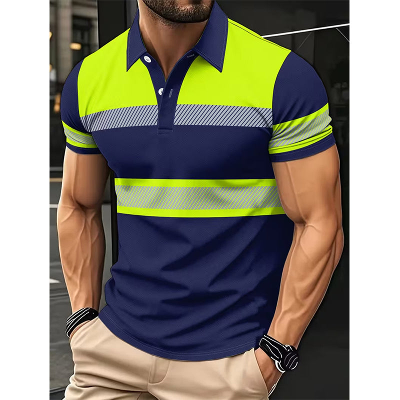 👕 Reflecterend heren-shirt met korte mouwen en hoge zichtbaarheid