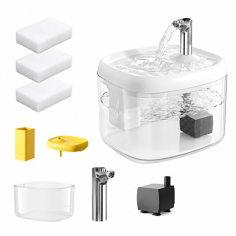 💧🐱 50% KORTING! Alsof je een mini-waterval met een butler hebt die je kat verleidt om meer te drinken! Voedselveilig, stil, transparant, en je checkt het water zonder op te staan.